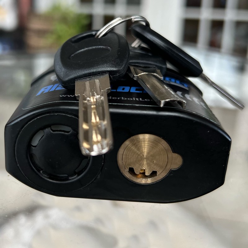 Alarm Padlock Anti-Theft Security Keyed Padlock Lock 110dB (decibels) Sound