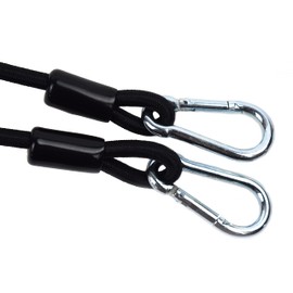 AZATEMGO 2 Pcs Elastic Bungee Cord for Vibration Platforms - Black