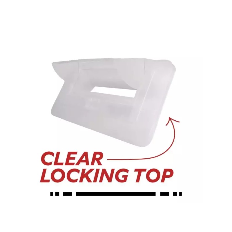 Rubbermaid 메데겐 샤프 컨테이너 3갤런 빨간색/검정색 큰 비틀림 경로 뚜껑