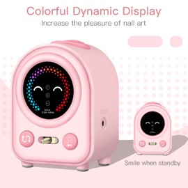 Madenia Electric Nail Cutter for Gel Nails 35000 rpm Professional, Electric Nail File for Acrylic Nails, Manicure Pedicure Set with 4 Nail Cutter Bits, Valentine's Day Gifts for Women, Pink