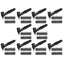 10 Pack Right Angle Close Quarters Ratcheting Reversible Screwdriver Set with 18 Bits by EX ELECTRONIX EXPRESS