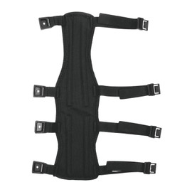 elToro Curdora Sport Forearm Guard with Clip Closure, 4 Struts, Protection for Archery, Arm Guards, Recurve Bow, Compound Bow (Black, L - 32 cm)