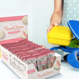 Russell Stover White Fudge Strawberry Creme - 0.5 oz (Pack of 36)