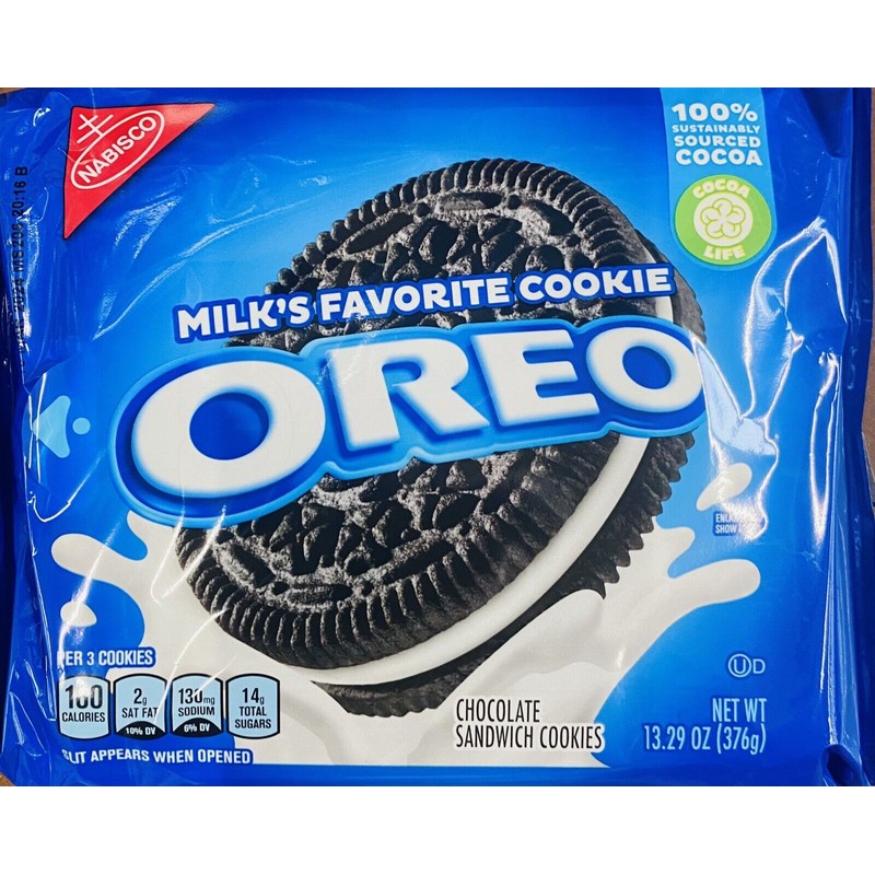 Oreo 3x NABISCO OREO Vanilla Creme Chocolate Sandwich Cookies 13.29