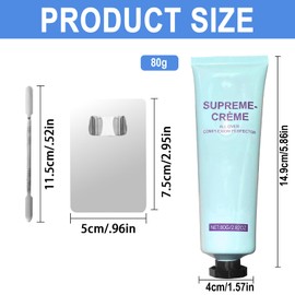 FUG Supreme Cream Body Makeup with Powder Base Plate Colour Mixing Stick, Waterproof Long Lasting Concealer, Even Skin Tone