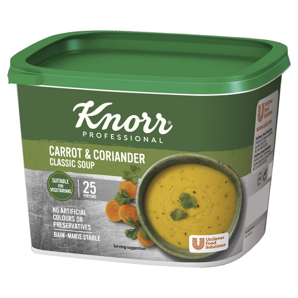 Knorr Classic Carrot & Coriander Soup Mix 25 Portions by Knorr