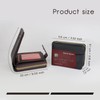 AfitLulu Men's Faux Leather Driving License Wallet with 4 Transparent