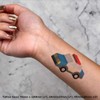 4 x 'Toy Police Car' Temporary Tattoos - Water Resistant,
