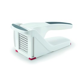 Zyliss E910025 Potato and Vegetable Chipper, Plastic/Stainless Steel, White, Manual Handheld Chipper for Potato Chipper/Vegetable Chipper, Dishwasher Safe