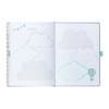 Busy B 6591 Clouds Pregnancy Journal Book, Grey