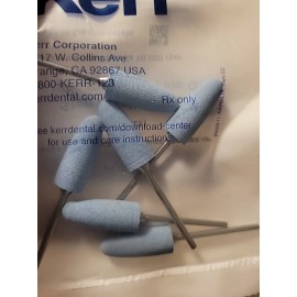 kerr 6 Kerr NTI Acrylic Polisher, Light Blue, HP, Round End Taper, Fine, 10mm Head