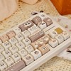 SWDPORT Cute Cat Keycaps Set, 132 Keys Thick PBT Mao