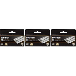 Bostitch B8 PowerCrown Premium Staples, 0.25 Inch Leg, Full-Strip (STCR21151/4) - 3 Pack