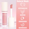 Matte Liquid Blush for Cheeks, High Pigment Buildable Cream Blush,