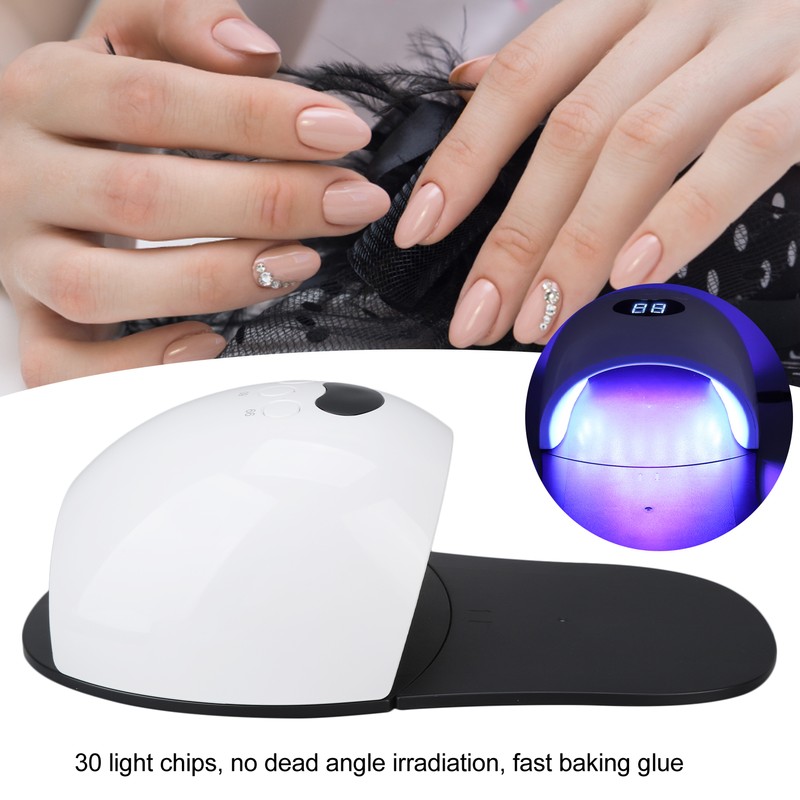 48W UV LED Gel Nail Lamp Painless Removable Nail Dryer