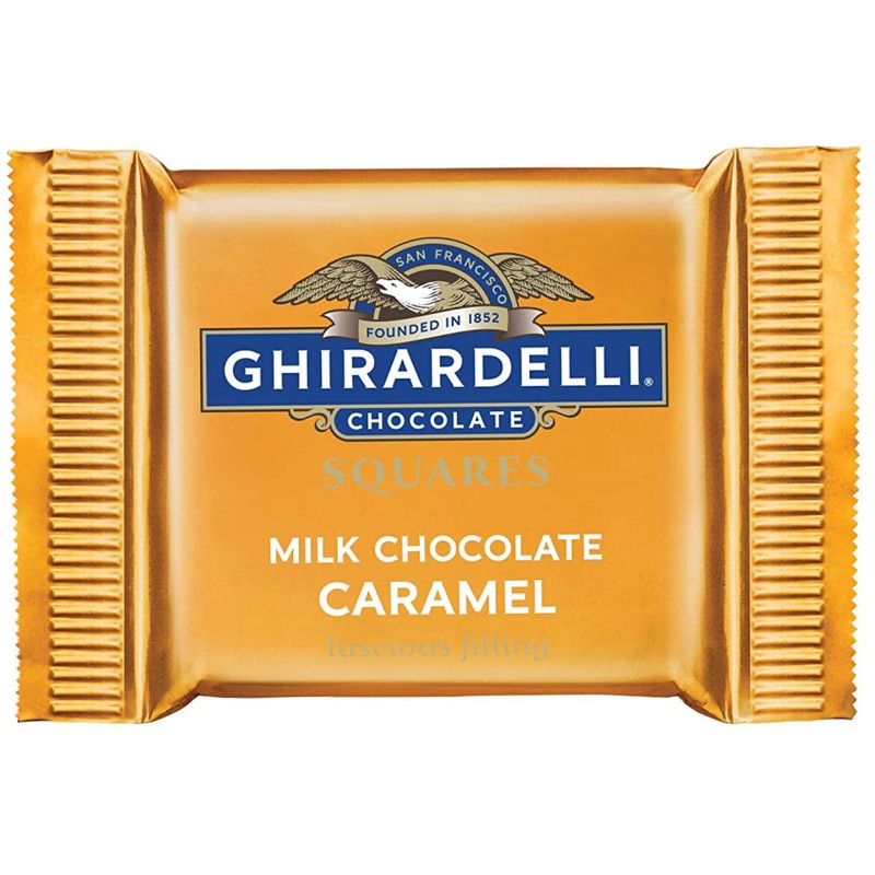 Ghirardelli Milk & Caramel Chocolate Squares, 0.53 Ounce, 50 count