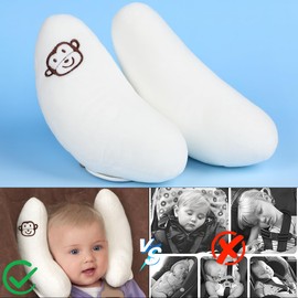 HETIE Reposacabezas Ajustable para Coche, Reposacabezas del Asiento del automóvil, reposacabezas Ajustable, Soporte en Forma de U, Soporte para la Cabeza, Suave y cómodo