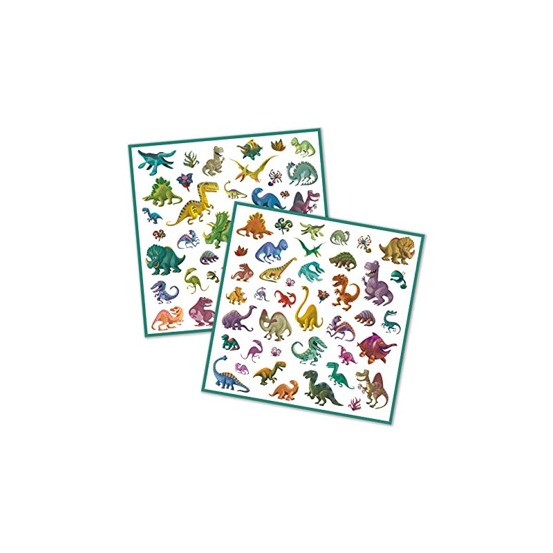Djeco DJ08843 Stickers-Dinosaurs Novelty
