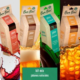 8 Pack Kit Mix de Jabones Artesanales Naturales 100 G Bam Boo! Lifestyle