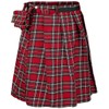 Banned Alternative Fear is Over Kilt Men's Mid-Length Skirt, Red,