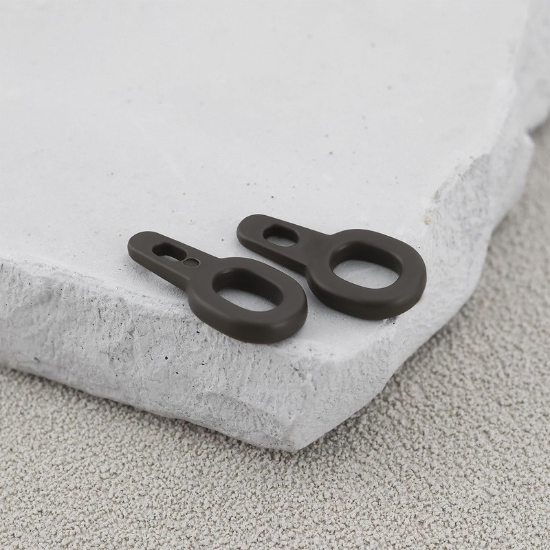 YINETTECH 50pcs 15x7mm Weight Sinker Clips Running Rings Suitable for