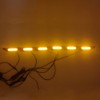 ECAHAYAKU Front Bumper LED Grille Amber Turn Signal Light Driving