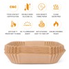 6.3 Inch Air Fryer Disposable Paper Liner, 100 Pcs, Square