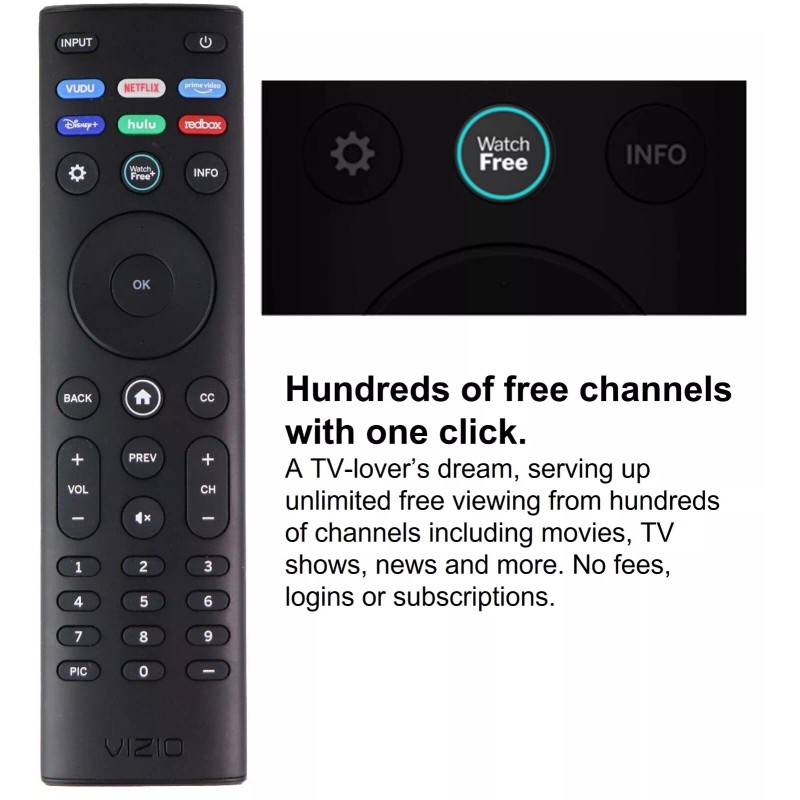 Vizio XRT140 Remote Control for ALL VIZIO SmartCast TV Universal