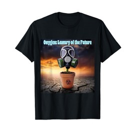 Potted plant with gas mask and Oxygen Luxury T-Shirt