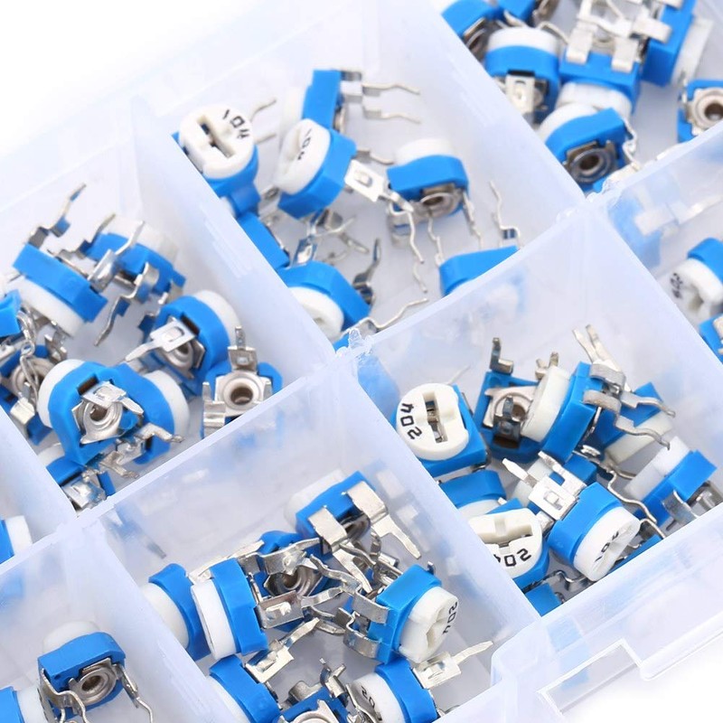 Variable Resistor 100 Pieces 10 Values 500 Ohm 1M Ohm