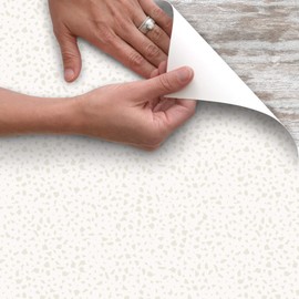 Con-Tact Brand Creative Covering, Self-Adhesive Shelf Liner, Multi-Purpose Vinyl Drawer Liner, Easy to Use and Apply, 18'' x 9', Faded Terrazzo Bone