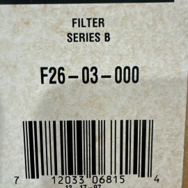 Wilkerson F26-03-000 Pneumatic Filter 150psi 3/8in Npt #F26-03-000