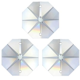 70 x Rainbow Crystal Octagon Star ~ Koppe 14 mm 2 Hole Crystal K9 ~ Feng Shui Chandelier Chandelier