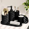 Clara Clark Bathroom Set - Black Bathroom Accessories Set, 24PC