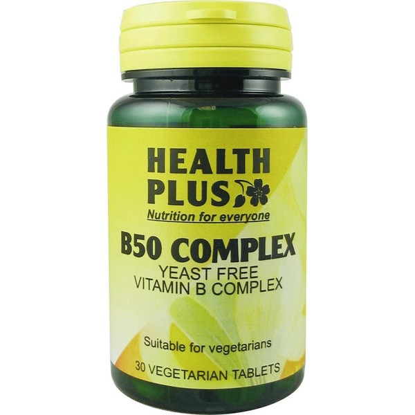 Health Plus B50 Complex : Vitamin B supplement : 30