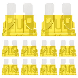 ALLECIN 50Pcs 20A Standard Car Fuses 20Amp Automotive Blade Fuse 20Ampere Auto Fusibles for RV Truck Motorcycle