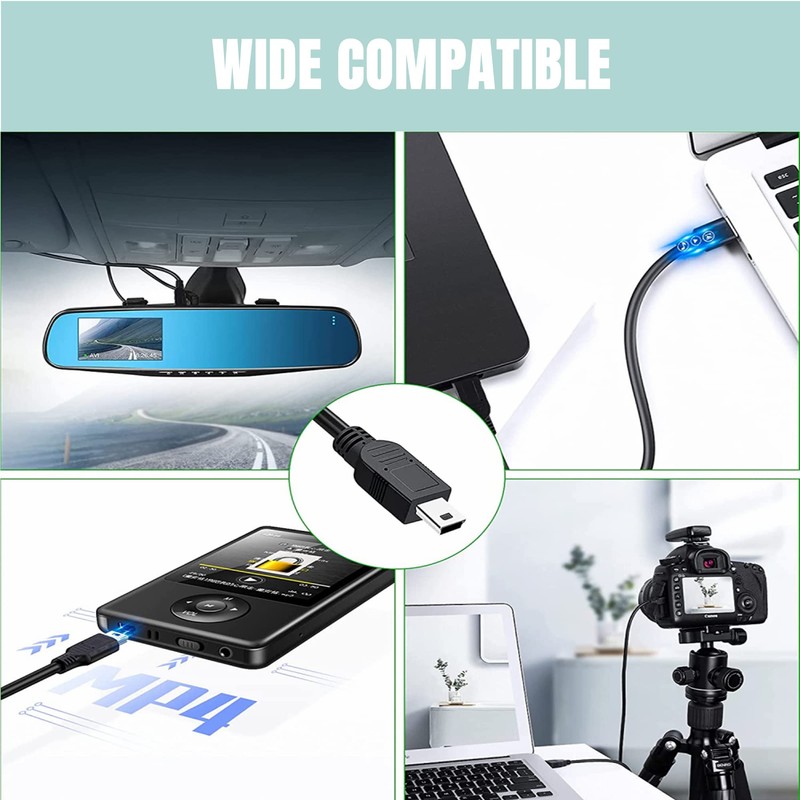 SLLEA 3.3ft USB Mini-8pin PC Computer Data Sync Cable Cord