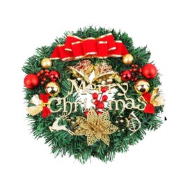 WBYNB Christmas Wreath for Front Door, Door Wreath Christmas Decoration, Artificial Christmas Wreath, for Front Door, Wall, Tree Decoration, Christmas Party, Shopping Centres, Shop Window (30 cm)