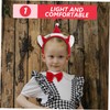 SAFIGLE Christmas Cat Ears Headband Set with Plush Santa Hat