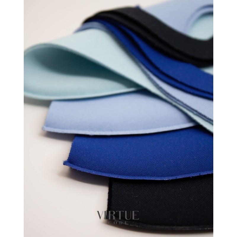 VIRTUE CODE Second Skin Cloth Face Mask Pack. 4 Buttery