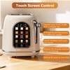 Mecity Toaster 2 Slice, Touch Screen Wide Slot Retro Toaster