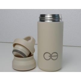 Generic QuantumG - Stainless Steel Thermos | Cold & Hot for 12 Hours | Leakproof Double Lid as holder | Dishwasher Safe (500ml, White)