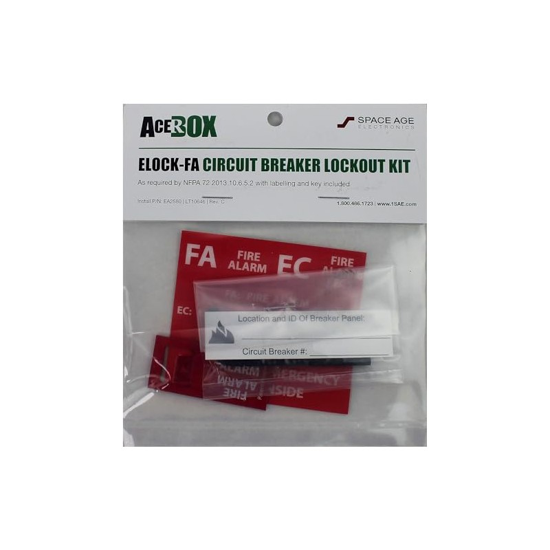 Space Age 3 Set - EClips ELOCK-FA, E-Series Fire Lockout