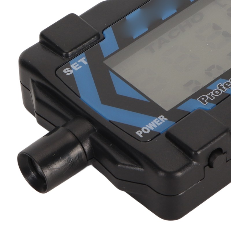 LED Handheld Tachometer Blue Backlit High Accuracy Easy Operation Propeller
