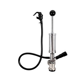 FastRack 4-Inch Party Pump Heavy Duty 4" Beer Tap Complete D-System Keg Coupler and Beer line and Beer Faucet Beer Keg Tap, Premium Quality Picnic Pump, Keg Pump, Beer Pump