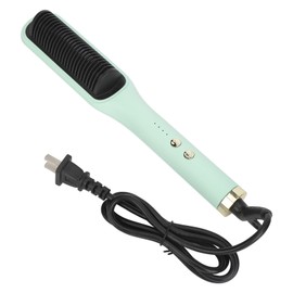 Negative Ion Hair Straightener Styling Comb Adjustable Temperature Straightening Comb for Home Hair Salon