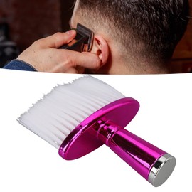 Hairdresser Neck Brush, Neck Brush, Hairdressing Brush, Neck Duster Electroplating Rosy Red Hand Soft Lightweight Hair Cutting Brush for Hairdressing Salon