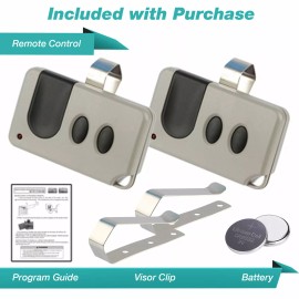 ECS Sale 2 For Sears Craftsman 139.53753 Garage Door Opener Remote 315mhz 139.53985D