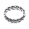 Unisex Solid Braided Celtic Eternity Band Knot Cable Cuban Curb