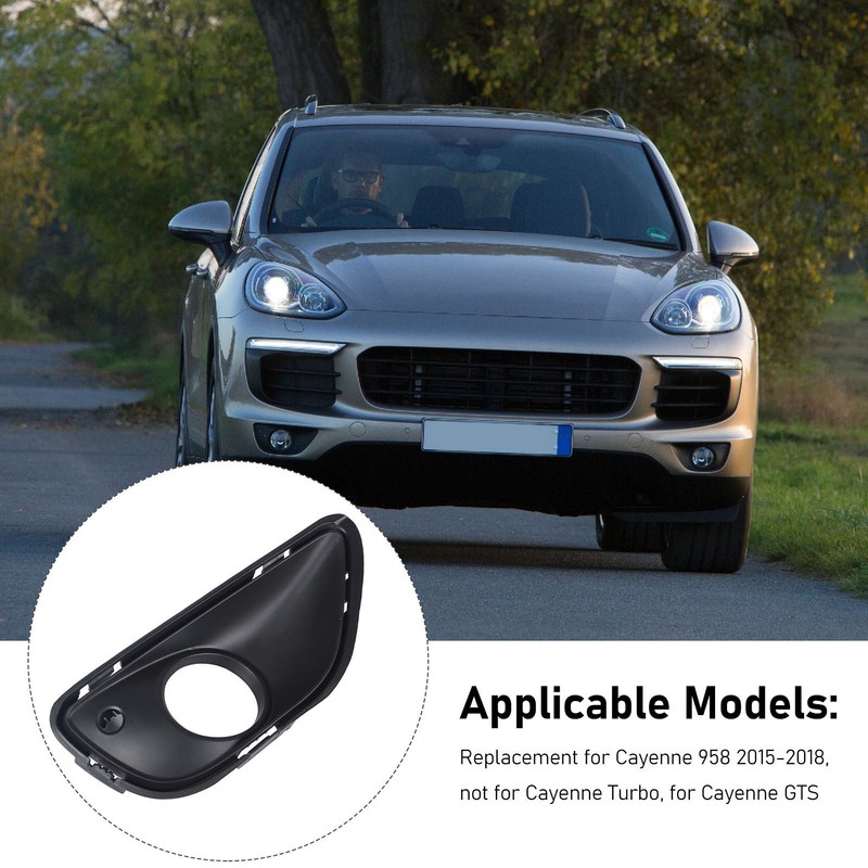 Fog Light Frame Black Shockproof Fog Lamp Bezel Trim Cover